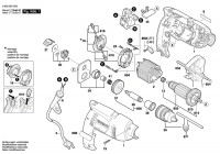 Bosch 0 603 387 603 Psb 500 Re Percussion Drill 230 V / Eu Spare Parts